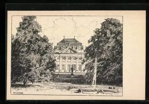 Künstler-AK Ubbelohde: Fulda, Orangerie