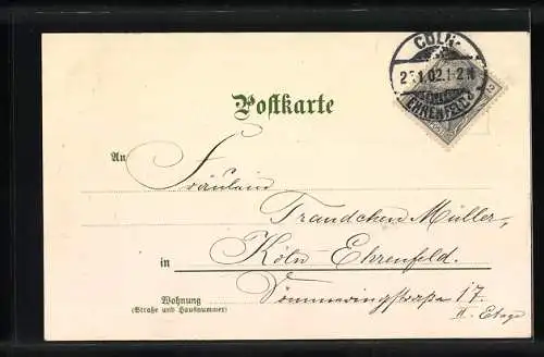 Künstler-AK Theodor Guggenberger: Flusslandschaft im Oktober