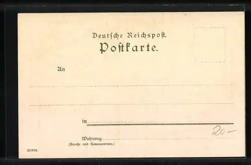 Lithographie Freiburg / Breisgau, Blick vom Sternwald auf den Ort