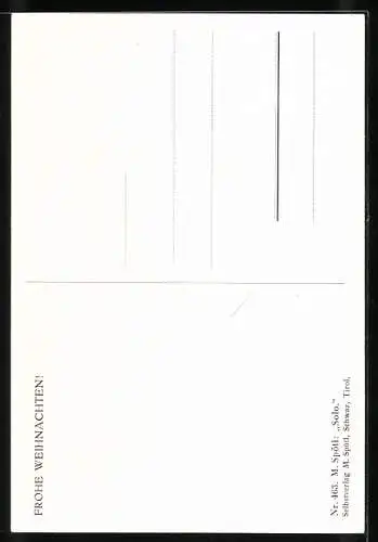 Künstler-AK Maria Spötl: Solo, Mädchen singt im Kerzenschein