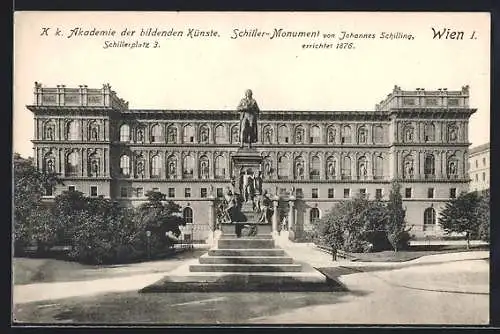 AK Wien, Akademie der bildenden Künste, Schiller-Monument