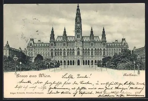 AK Wien, Blick auf das Rathaus