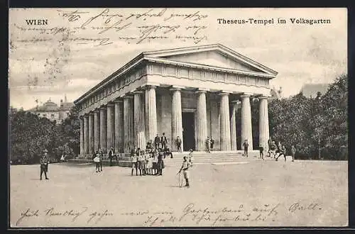 AK Wien, Theseus-Tempel im Volksgarten