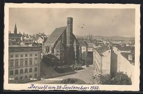 AK Wien, Blick auf die Minoritenkirche