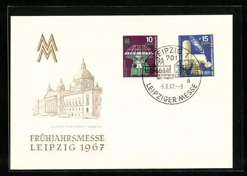 AK Leipzig, Frühjahrsmesse zu Leipzig 1967, Georg-Dimitroff-Museum