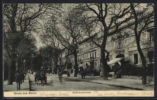 AK Berlin-Tiergarten, Partie in der Bellevuestrasse