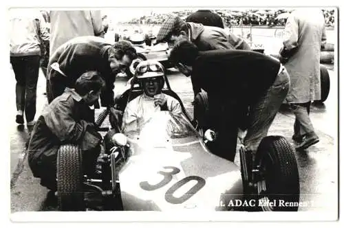 Fotografie Auto Motorsport ADAC Eifel Rennen 1966, Formel rennwagen Startnummer 30 im Starting Grid