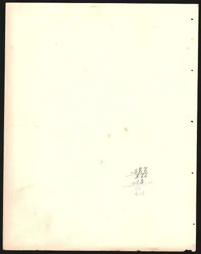 Rechnung Waiblingen bei Stuttgart 1902, Fr. Kaiser, Nährmittel- und Caramellen-Fabrik, Das Geschäftsgelände von oben