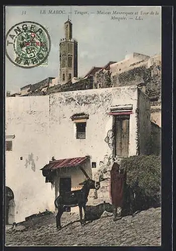 AK Tanger, Maisons Mauresques et Tour de la Mosquée