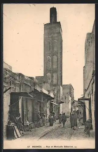 AK Meknès, Rue et Mosquée Sébarine