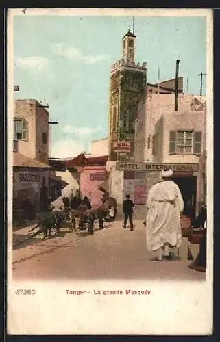 AK Tanger, La grande Mosquée, Hotel International, Esel