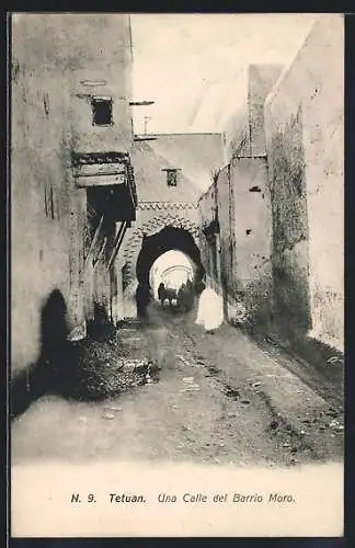 AK Tetuan, Una Calle del Barrio Moro