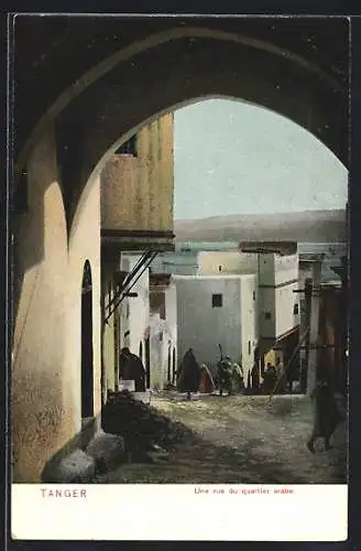 AK Tanger, Une rue du quartier arabe