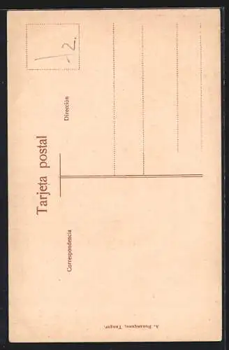 AK Tanger, Une rue du quartier arabe