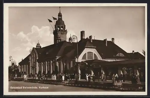 AK Swinemünde, Partie am Kurhaus