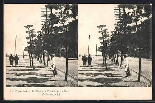 AK Yokohama, Promenade au Bord de la mer