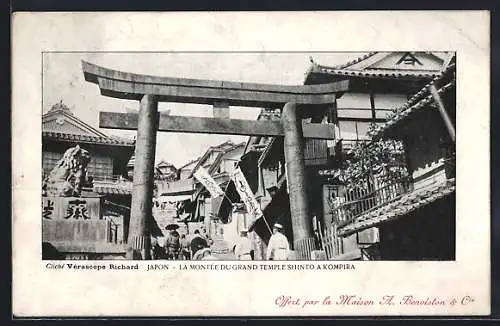 AK Kompira, La Montée du Grand Temple Shinto