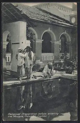 AK Colombo, Religious Preparation before entering the Mosque