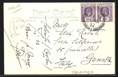 Foto-AK Colombo, Panorama