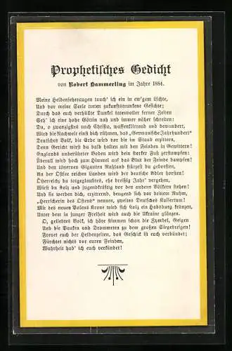 AK Das Prophetische Gedicht von Robert Hammerling