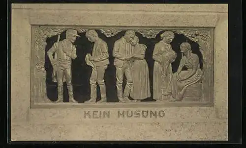AK Relief aus Fritz Reuters Kein Musüng