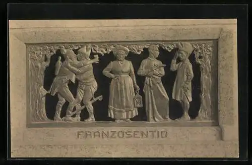 AK Fritz Reuter`s Werke an sin Denkmal in Stemhagen, Franzosentid