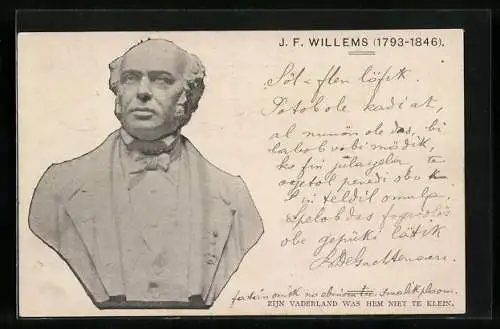 AK Büste von J. F. Willems