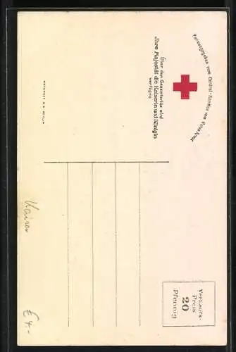 AK Kaiser Wilhelm II. in Uniform mit Paul von Hindenburg in Uniform mit Zigarette