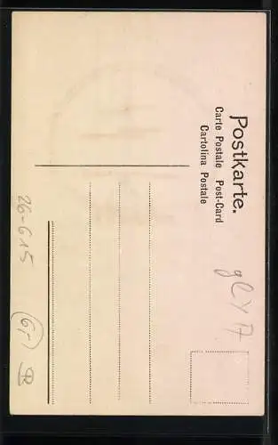 Künstler-AK Handgemalt: Dampfer auf offenem Meer
