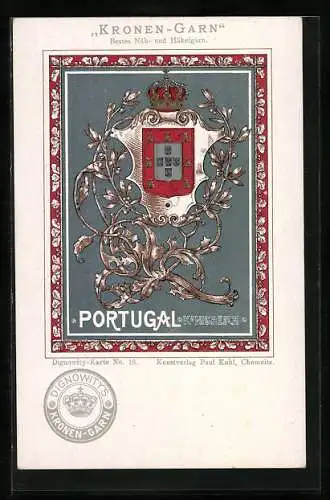 AK Wappen des Königreich Portugal