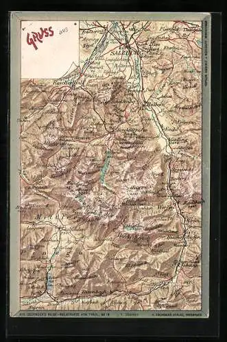 AK Werfen, Landkarte der Region