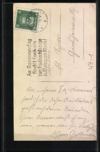 AK Kommers I a 2 1928, studentische Szene