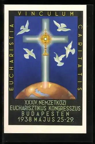 AK Budapest, XXXIV. Nemzetközi Eucharisztikus Kongresszus 1938