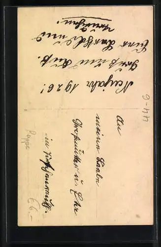 Foto-AK Mutter und Tochter mit Puppe im Schiebestuhl /Kinderwagen