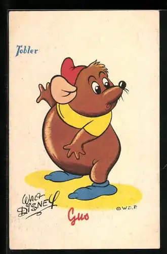 AK Reklame für Tobler, Gus, Comic von Walt Disney