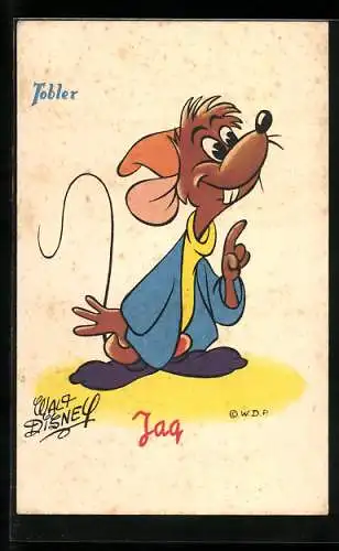 AK Comicfigur Jaq des Zeichners Walt Disney