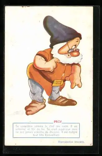 AK Schneewittchen und die 7 Zwerge, Prof