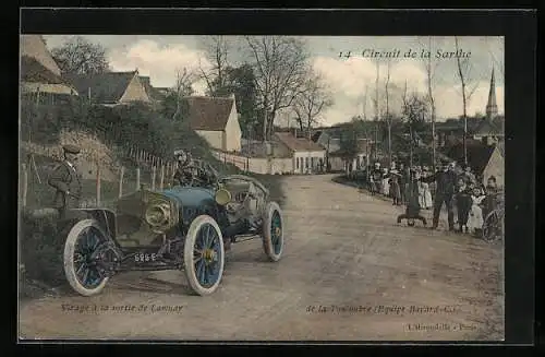 AK Circuit de la Sarthe, Autorennen, Rennfahrer Virage, Auto