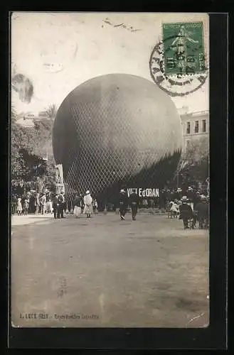 AK Ballon Ville d`Oran am Boden