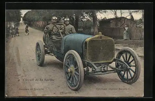 AK Villemain, Autorennen Circuit de la sarthe, Descente de Bouloire