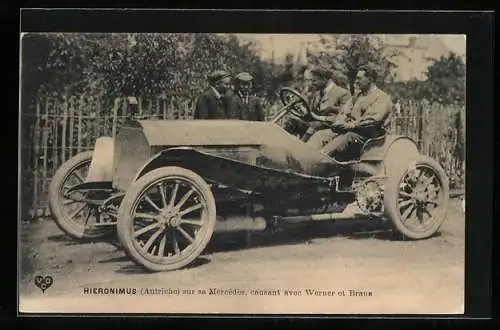 AK Hieronimus im Mercedes Rennauto