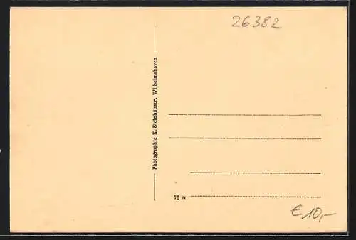 AK Wilhelmshaven-Rüstringen, Parade-Aufstellung anl. der Skagerrak-Gedächtnis-Feier, Kasernenhof d. Schiffstamm-Div.