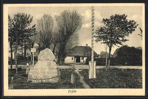 AK Erfde, Denkmal im Park