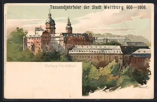 Künstler-AK Otto Hammel: Weilburg, Schloss