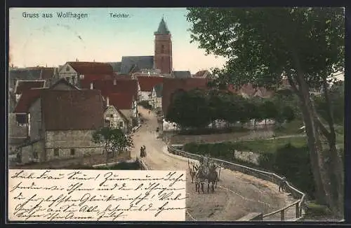 AK Wolfhagen, Teichtor, Strassenansicht
