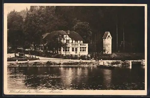 AK Hann Münden, Blick auf das Gasthaus Werrahaus