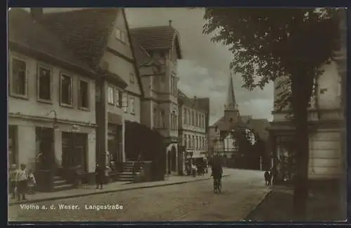 AK Vlotho a. d. Weser, Geschäfte in der Langestrasse