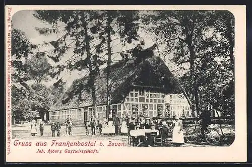 AK Frankenbostel, Ansicht des Gasthaus Joh. Albers