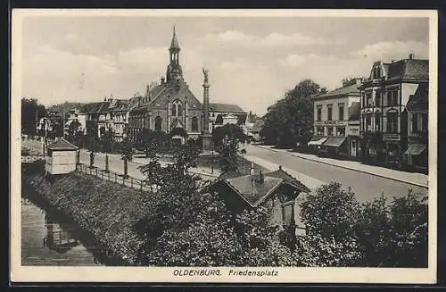 AK Oldenburg / Oldenburg, Kirche am Friedensplatz