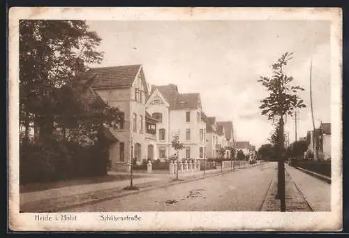 AK Heide in Holstein, Teilansicht der Schützenstrasse